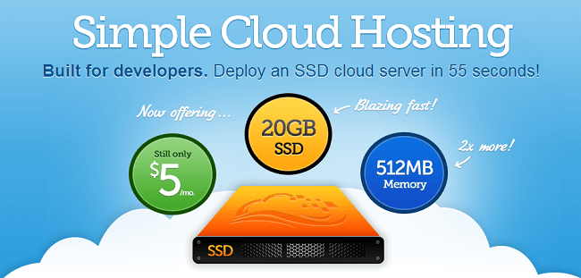 Cloud hosting service by Digital Ocean