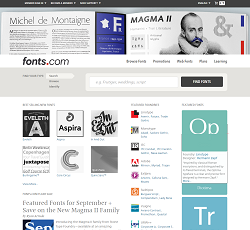 Fonts.com - online fonts and web fonts