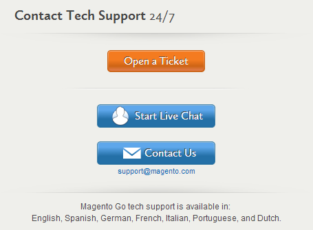 Magento Go Support Channel