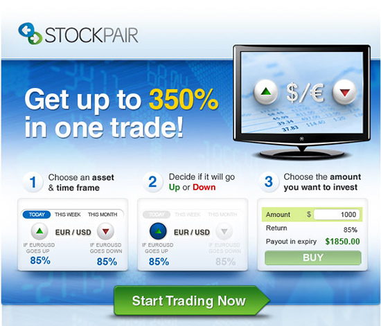 Stockpair binary and pair trading options