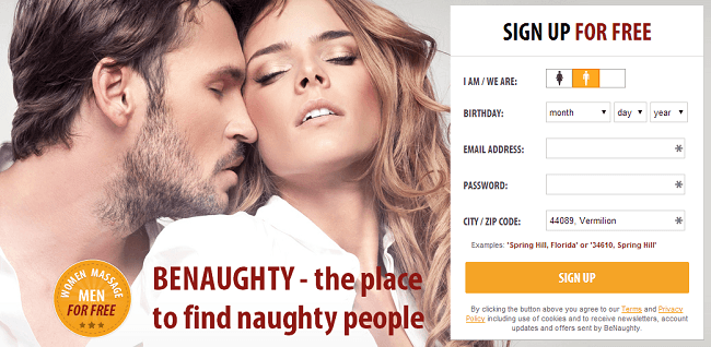 BeNaughty.com — the best online platform for naughty singles