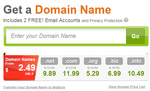 BigRock.com - Domain Registration & Hosting services