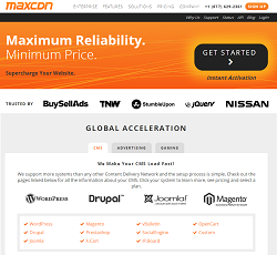 MaxCDN.com - Web hosting and content delivery network services