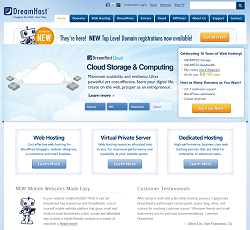 DreamHost - Web hosting, domain, VPS, dedicated and WordPress hosting