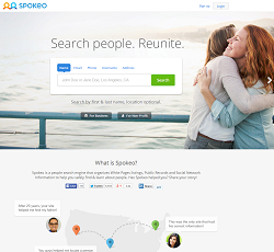Spokeo.com - online search engine for people, white pages and social profiles