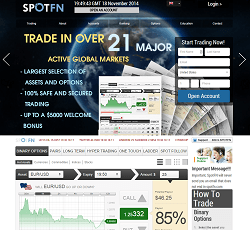 SpotFN.com - Binary options broker and online trading platform
