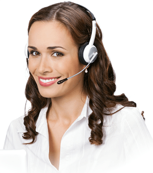 beautiful customer support girl