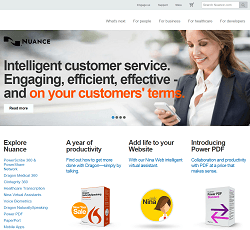 Nuance PDF, customer service, Dragon speech recognition software and more