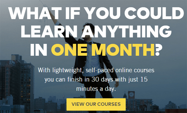OneMonth.com - Online learning courses HTML, JavaScript, Python, iOS, ruby on the rails and more