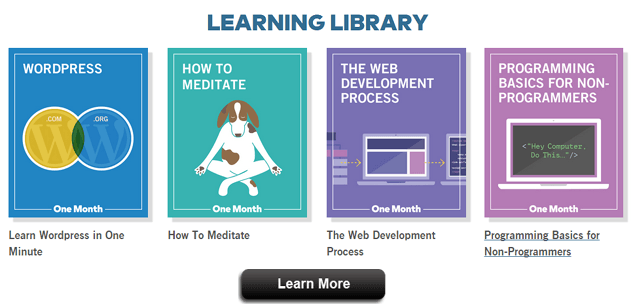 OneMonth.com - Online learning courses HTML, JavaScript, Python, iOS, ruby on the rails and more