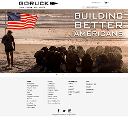 Goruck.com - Online retailer store for military like gears, clothing and outdoor equipment