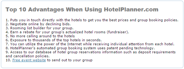 HotelPlanner.com - Online hotel booking site for group reservations, negotiated rates and extended stays