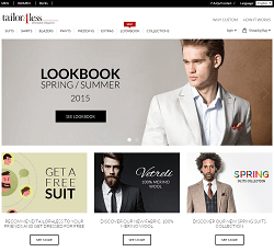 Tailor4Less.com - Online site for men's custom suits and custom shirts