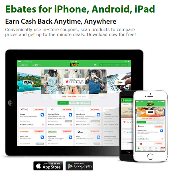 Ebates.com - Online site for coupons, deals, promo codes and cash back