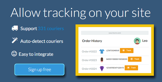 Aftership.com - Track and Audit shipments for free